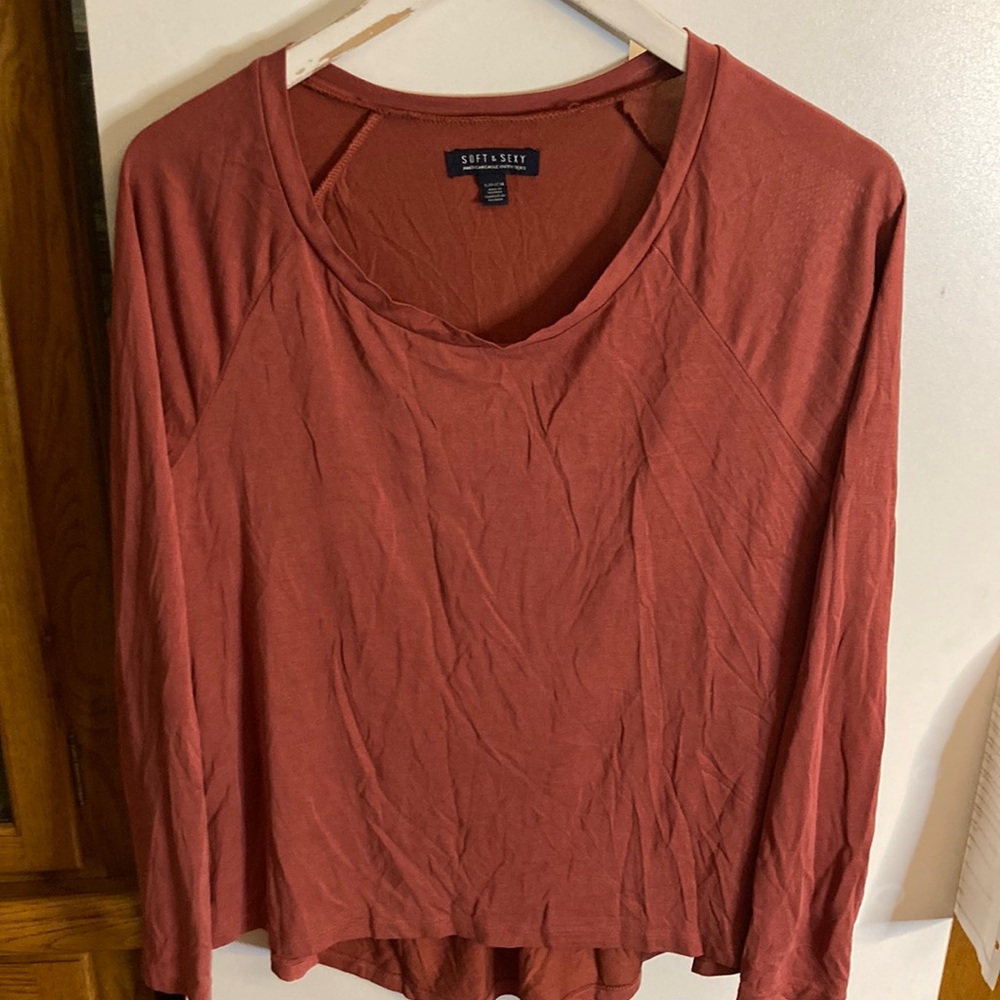 American Eagle Soft & Sexy Slub Long Sleeve